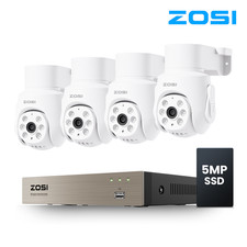 ZOSI 1080P HD PTZ CCTV Camera System Audio Recording AI Detection 8CH 500G DVR