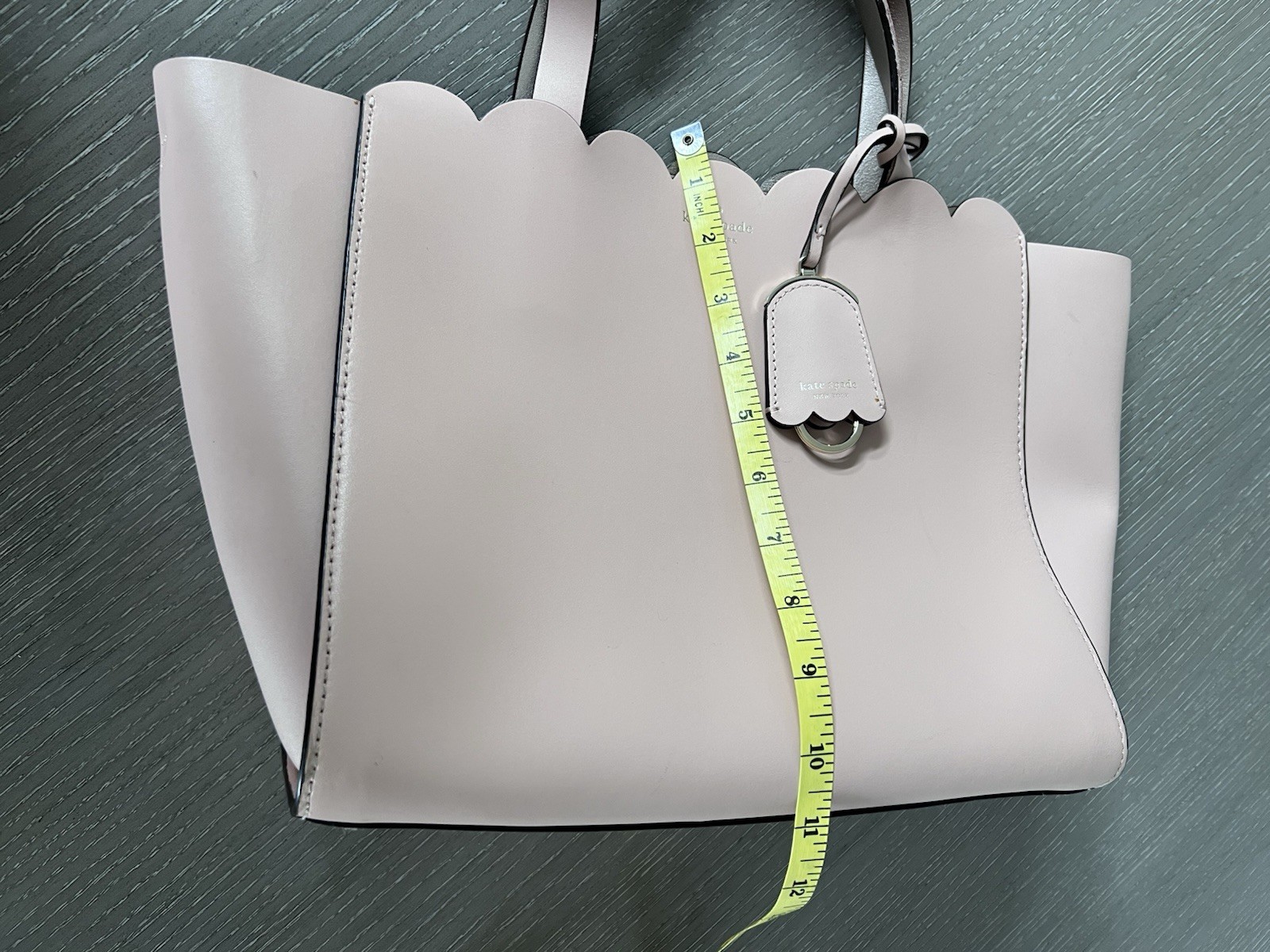 Kate Spade Scalloped Handbag in Blush Pink  thumbnail 16