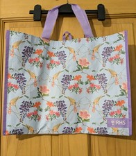 Neu Royal Horticultural Society (RHS) Einkaufstasche Blumen Vögel Garten
