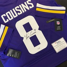 Kirk Cousins Signed Vikings Nike Elite Jersey – Fanatics COA – Autographed - XL