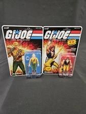Super7 GI Joe Reaction Plus LOT COLD SLITHER ZARTAN DUKE Target NEW MOC O-RING