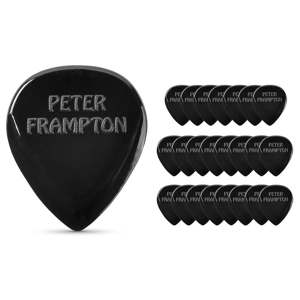 Dunlop Peter Frampton Vintage Jazz Teardrop Black Picks 208 mm 24 Pack 4190₽