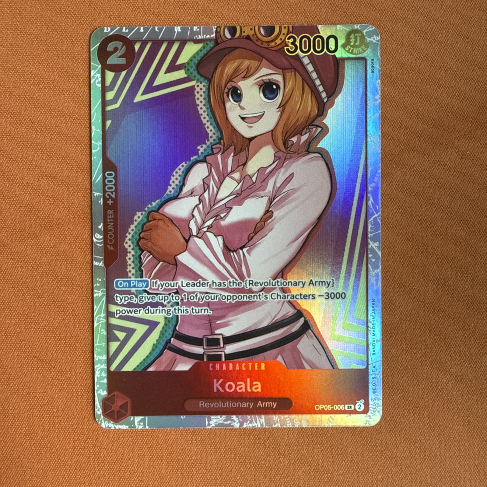 One Piece Koala OP05-006 SR Awakening of the New Era English NM