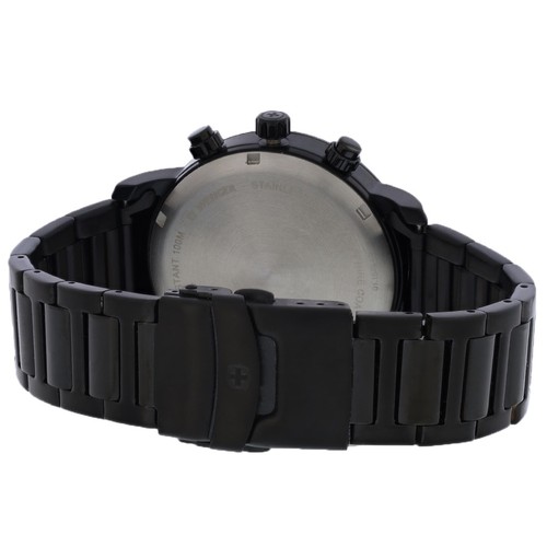 Wenger Attitude Men's Chronograph Black ION Stainless Quartz Watch 01.1543.115 - Picture 2 of 2