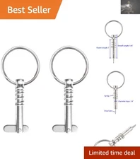Fast-Release Bimini Top Pins - 316 Stainless Steel, 1.5" Length, Set of 2