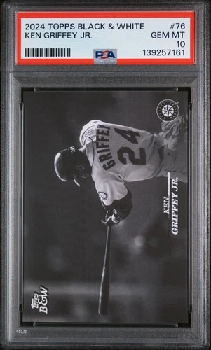 2024 Topps Black And White #76 Ken Griffey Jr. PSA 10 GEM MINT