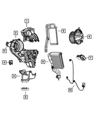 Genuine Mopar Air Conditioning Evaporator 68153751AB