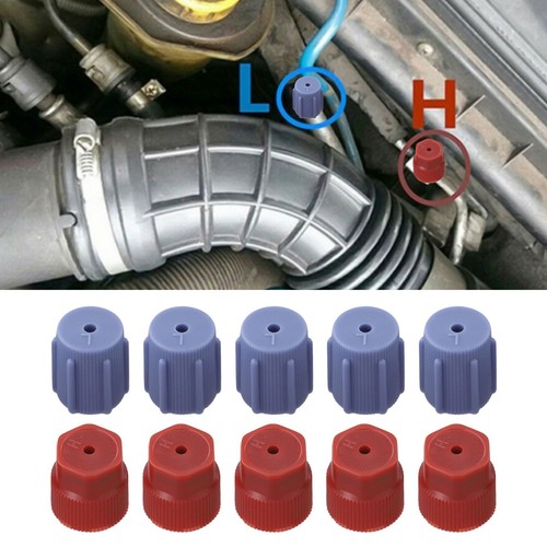 10 Pack R134a AC System Cap Charging Port Service Cap High Low Side 13mm & 16mm - Picture 6 of 24