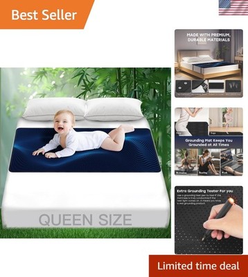 King Size Grounding Mat for Bed - Carbon-Infused Wellness Therapy, 27x76in