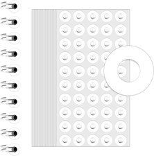 4000 PCS Self-Adhesive Hole Reinforcement Stickers, 1/4" Diameter Hole Punch Rei
