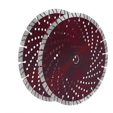 2x 9 Inch 230mm Diamond Cutting Disc Masonry Stone Hard Brick Tiles Concrete Dry