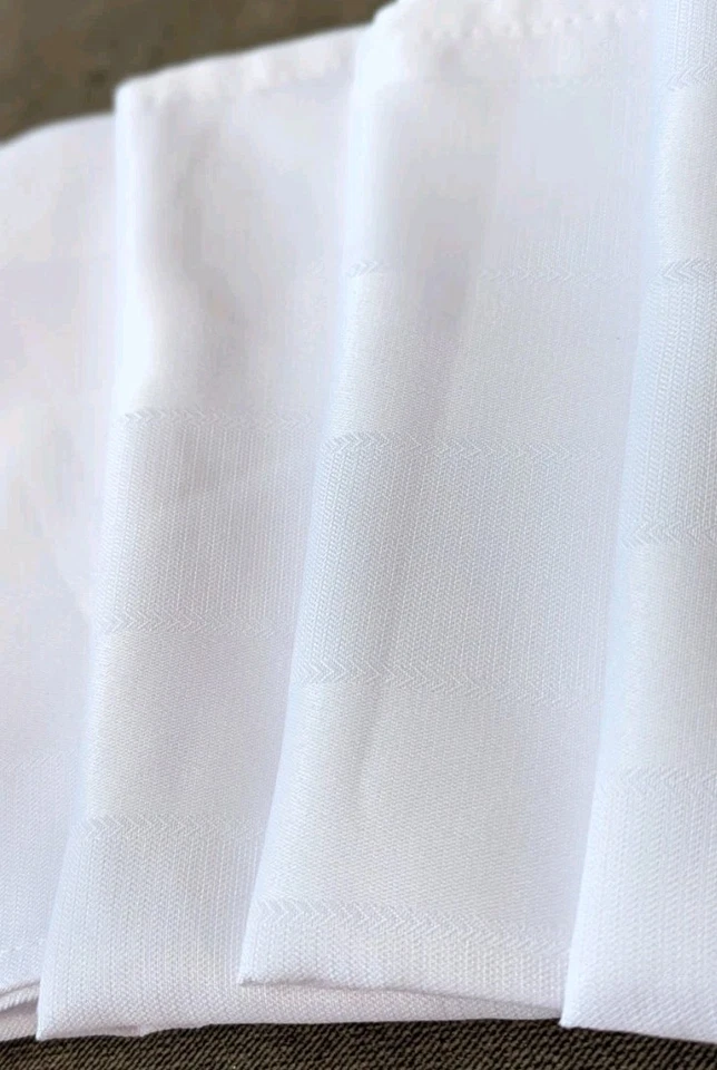 Conjunto de 6 guardanapos de jantar Waterford Barons listras largas brancas - Imagem 4 de 4