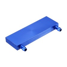 Aluminum Water Cooling Block 40x120x12mm Liquid Cooler Heat Sink System, Blue