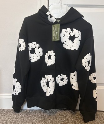 NWT Denim Tears Cotton Wreath Hoodie in Black Size Small