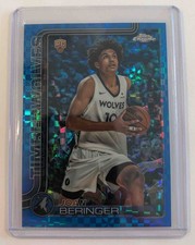2025-26 Topps Chrome Joan Beringer Blue X Fractor #267 RC Timberwolves