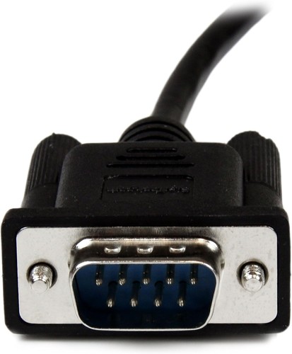 StarTech.com 1 m Black DB9 RS232 Serial Null Modem Cable F/M, DB9 Male to Female - 第 2/6 張圖片