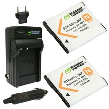 Wasabi Power Battery 2-Pack and Charger for Sony NP-BN1