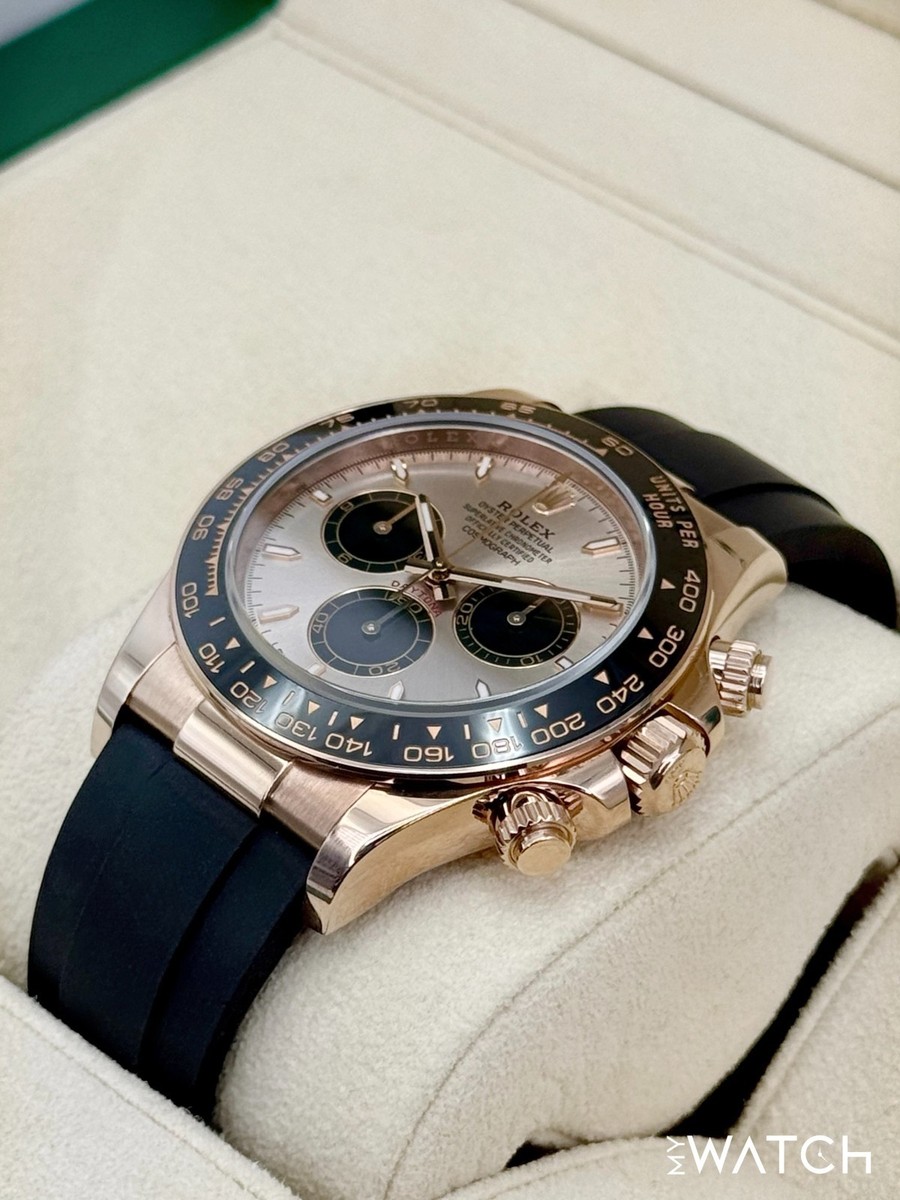 NEW 2025 Rolex Daytona 40mm 126515LN Rose Gold Oysterflex Sundust