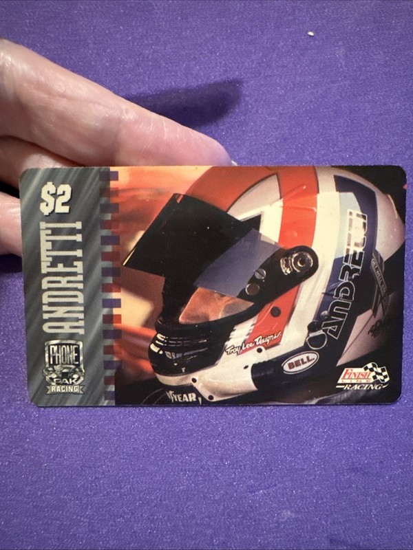 John Andretti $2 Phone Card 1677 of 9500 1996 Finish Line Nascar Racing