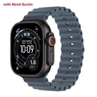 Ocean Armband Silikon Band für Apple Watch 11 10 9 8 7 6 44/45/46/49mm Ultra 3 2