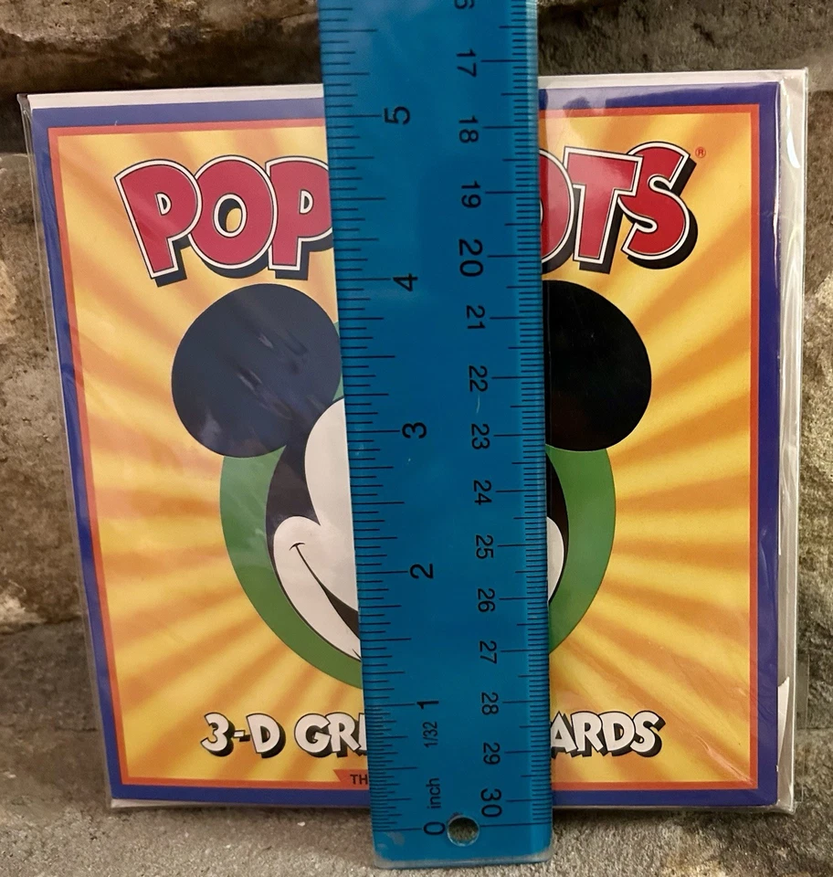 Mickey Mouse & Minnie Pop Shots 3D Pop-Up Birthday Greeting Card-NOS DPS-224 - Image 4 of 4