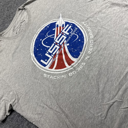 Grunt Style USSF T-Shirt Men’s Large Gray United States Space Force Graphic Tee - Picture 1 of 7