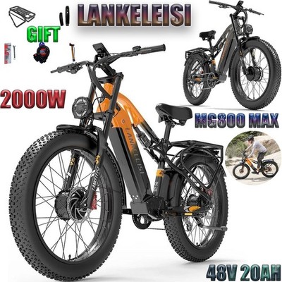 Lankeleisi MG800Max 2000W 48V 20Ah Elektrofahrrad 26'' E-BIKE E-MTB 130KM