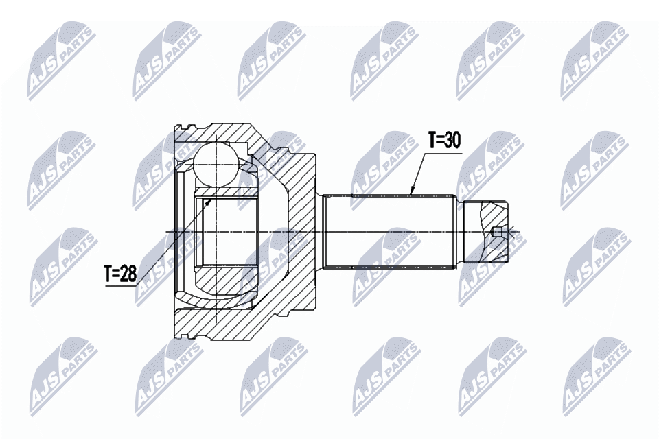 Driveshaft CV joint Rear Axle Left NPZ-BM-016 NTY for BMW X6 X5 - Image 5