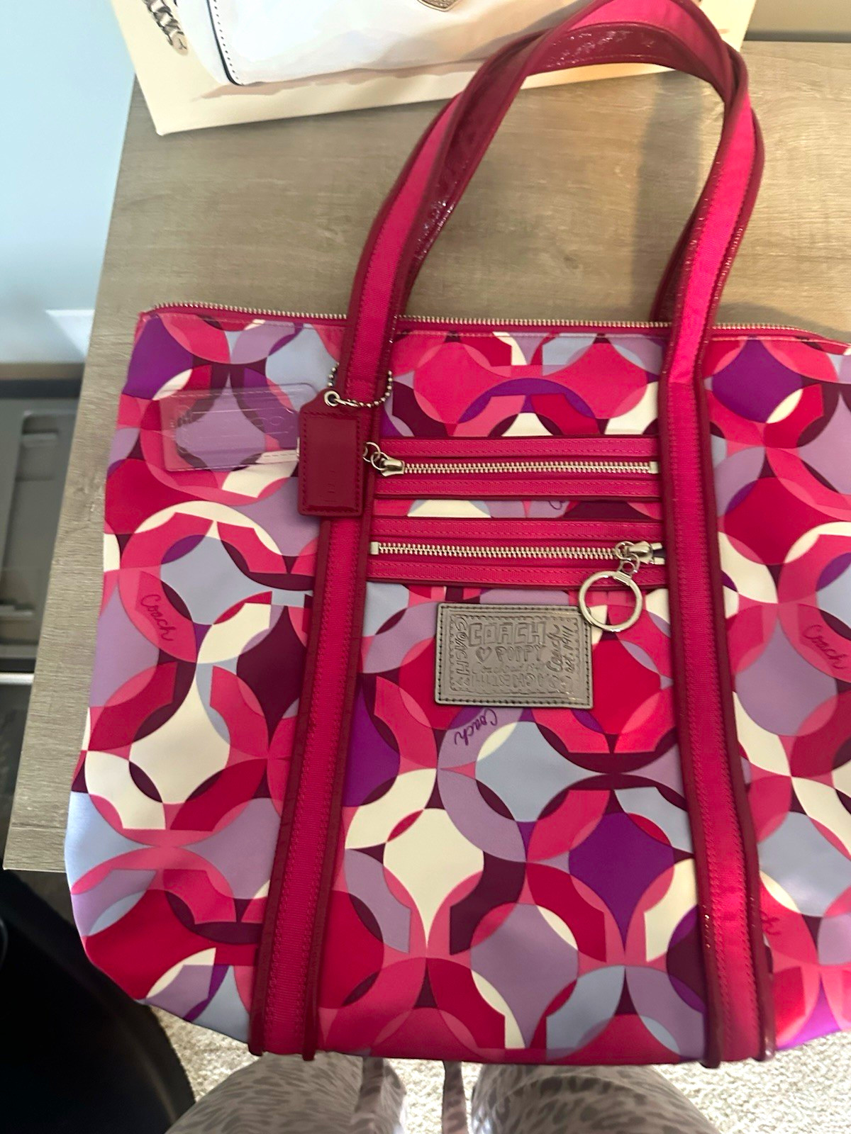 Coach Poppy Kaleidoscope Glam Tote #14747 Pink Purple… - Gem