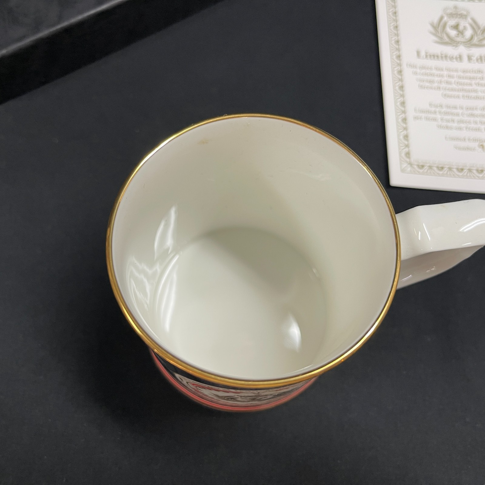 Queen Mary 2 Inaugural Transatlantic Mug Limited Edition 96 of 500 COA