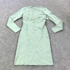 Alice + Olivia Sweater Dress Womens Medium Sage Green Cutout Back Bodycon Party