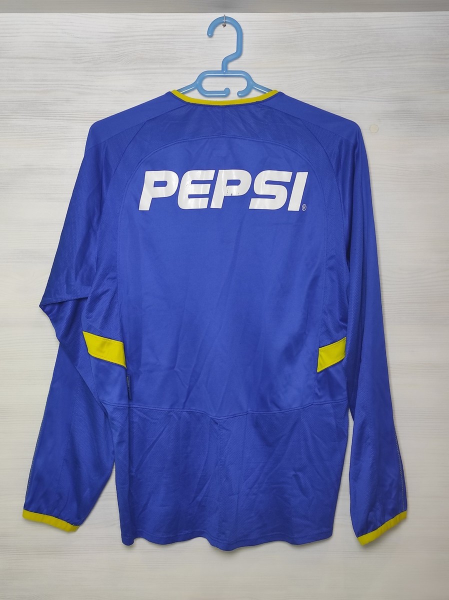 BOCA JUNIORS 2003-04 HOME SHIRT NIKE LONG SLEEVE JERSEY ARGENTINA