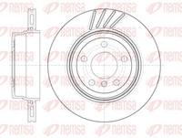 Remsa 2X Bremsscheibe Hinten Ø320 Mm BelüFtet FüR BMW X3 E83 3.0D 2.0D