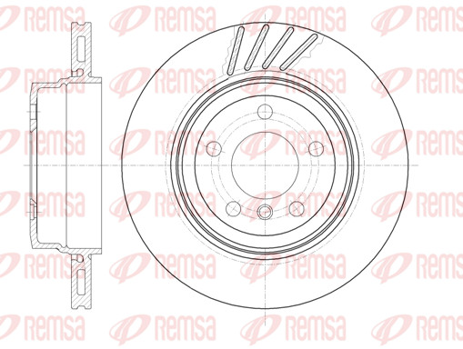 Remsa 2X Bremsscheibe Hinten Ø320 Mm BelüFtet FüR BMW X3 E83 3.0D 2.0D-image