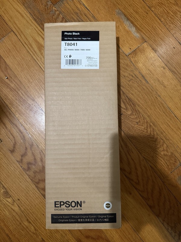 Epson New Sealed Genuine T8041 Photo Black 700ml Ink SC-P9000/8000/7000/6000