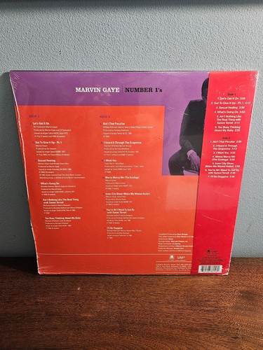 MARVIN GAYE - Number 1's Greatest Hits LP 12" Vinyl Album Sealed 2020 - Picture 2 of 2
