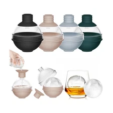 Large Ice Ball Molds for Whiskey & Cocktails with Funnel Lid - Big ... Fast Ship