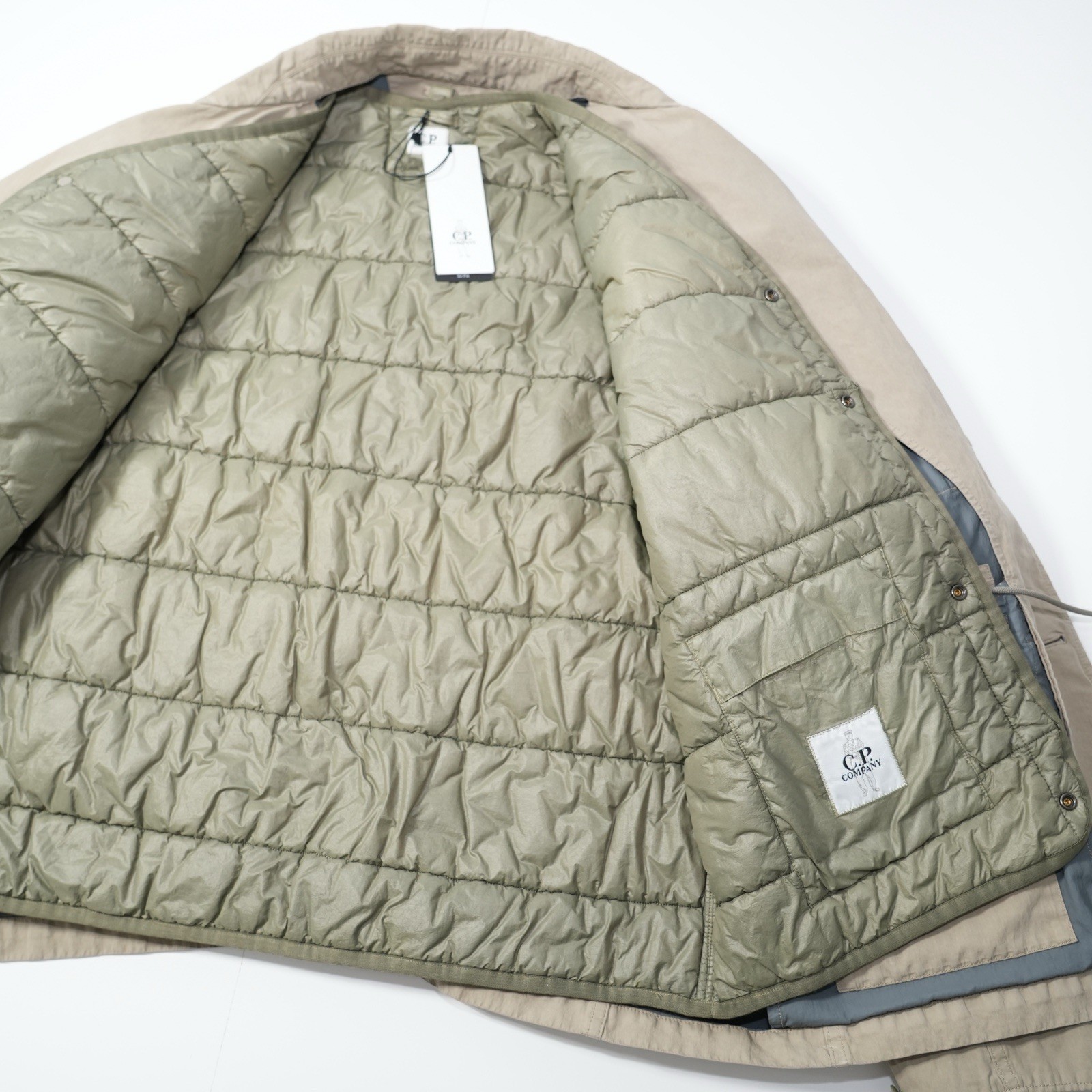 C.P. Company 50 Fili Rubber Jacket 2 In 1   Size 54 (XL) Beige – BNWT thumbnail 6