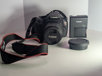 #ad #ad Canon EOS Rebel T5 Digital SLR Camera Kit 18MP 3x Zoom EF S 18 55mm Lens Black $260.00