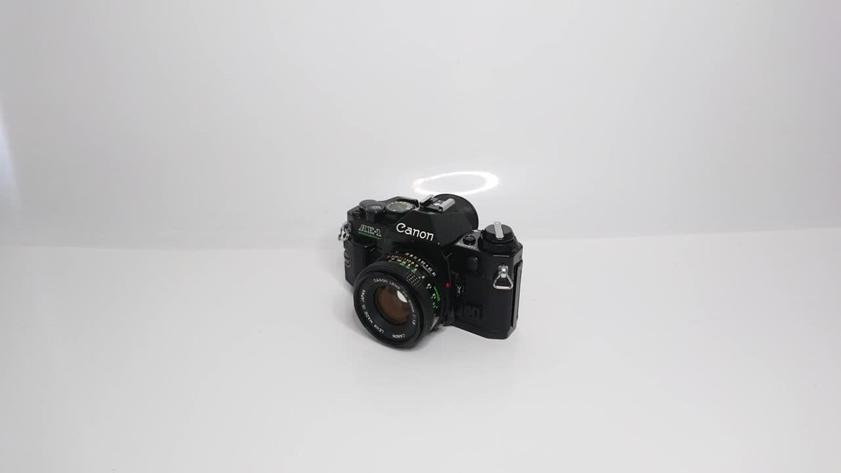 Canon AE-1 PROGRAM BLACK newFD 50㎜ f1.4 N.MINT] Canon AE-1 Program Film Camera Black + FD 50mm F1.4