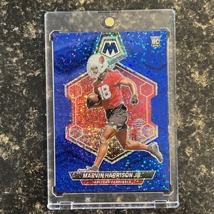 2024 Mosaic - Marvin Harrison Jr. Rookie #304 Blue Sparkle RC SP Sparkle pck /96