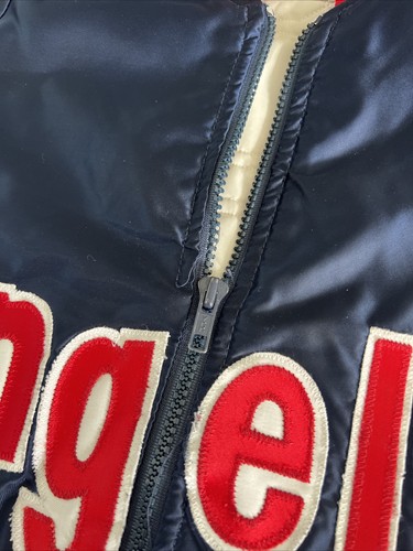 Vtg 1980s California Anaheim Angels Satin Starter Jacket Size M - Picture 5 of 13