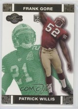 2007 Co-Signers Green Changing Faces Gold Patrick Willis Frank Gore Rookie RC