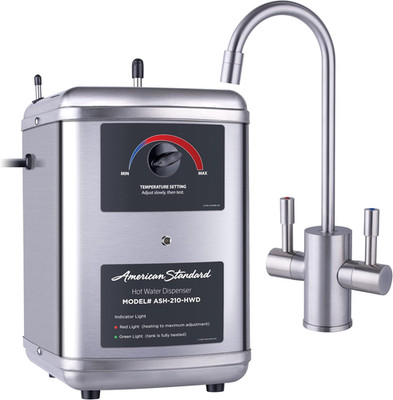 ASH-210 Hot Water Dispenser, Includes Brushed Nickel Dual Handle Faucet 1300 Wat
