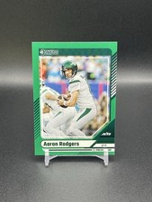 Aaron Rodgers 2024 Panini Donruss #110 Green Press Proof New York Jets Football