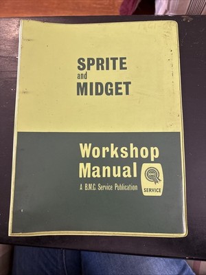 1965 Vintage Factory Sprite & MG Midget Workshop Manual BMC Service Binder