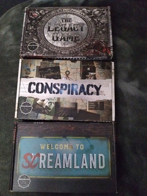 Lot of 3 Deadbolt Mystery Society Mysteries Game Boxes 