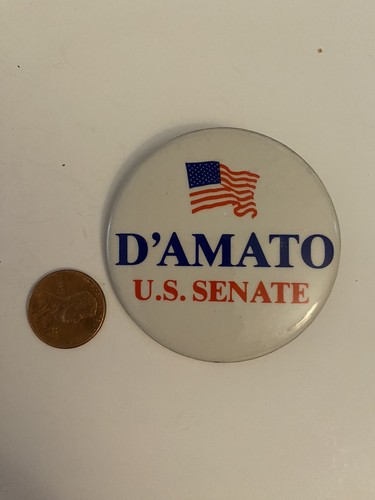 Spilla politica D'Amato Senato USA pulsante posteriore P33 - Foto 1 di 3