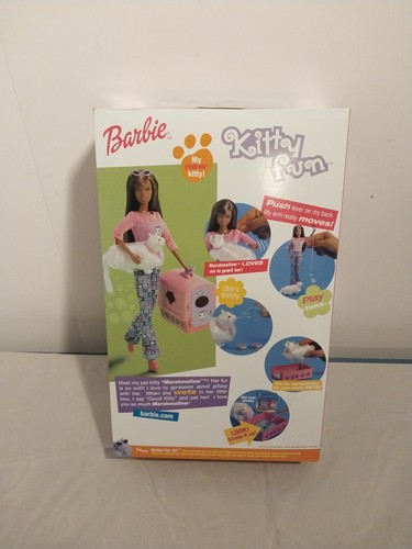 2000 Mattel Kitty Fun Barbie bambola afroamericana 28624 gatto nuovo - Foto 2 di 5