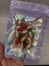 Vintage Vitro Agate Marbles Lot Of 12 Green White Red